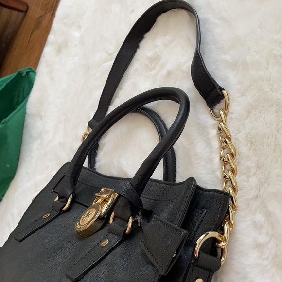 MICHAEL Michael Kors Black Leather Satchel - Picture 6 of 10